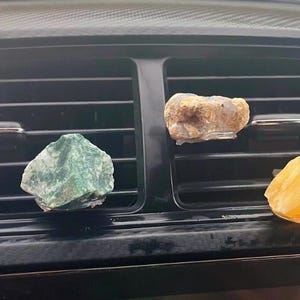 Crystal Car Vent clips | crystal car clips | raw crystal car clip | crystal clip | crystal accessories | car accessories