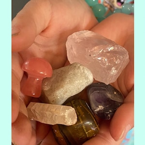 Mia’s CRYSTAL GRAB BAGS | mixed tumbled crystals | mystery crystal bags | crystal confetti | polished crystals | assorted crystals
