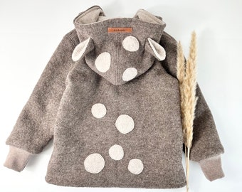 "Little Deer" boiled wool jacket for children