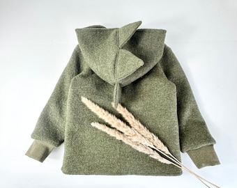 "Dino" boiled wool jacket for children