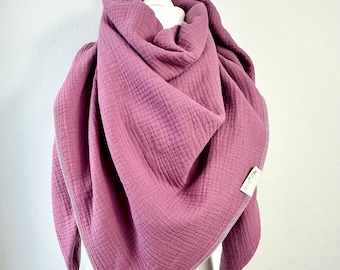 Muslin triangle scarf XXL