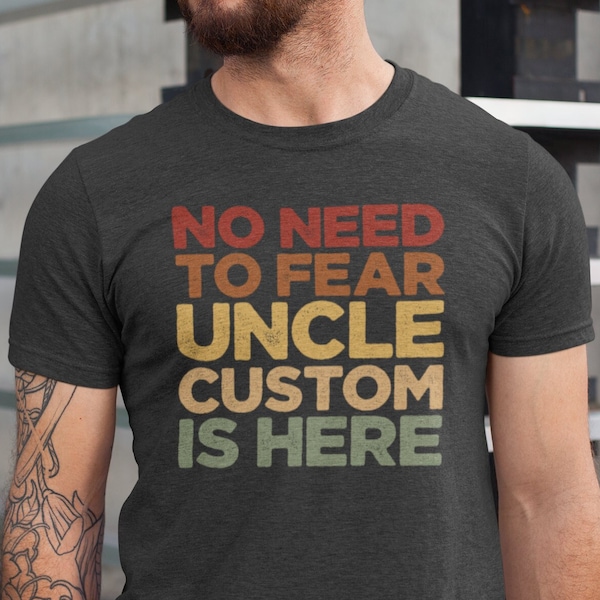 Retro Uncle Shirt, Crazy Uncle Shirt, Personalized Uncle Gift, Funny Uncle Shirt, Custom Uncle Shirt, Promoted to Uncle, Father's Day Tshirt