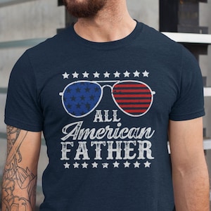 USA Flag Dad Shirt: Patriotic Father&#39;s Day Tee