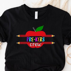 Pre-Kers Teacher Shirt, Pre-K Teacher Tshirt, Apple Themed Pre-Kers Tee, Pre-K Teacher Shirt, Gift Tshirt For Pre-k Teacher, PreKers Teacher
