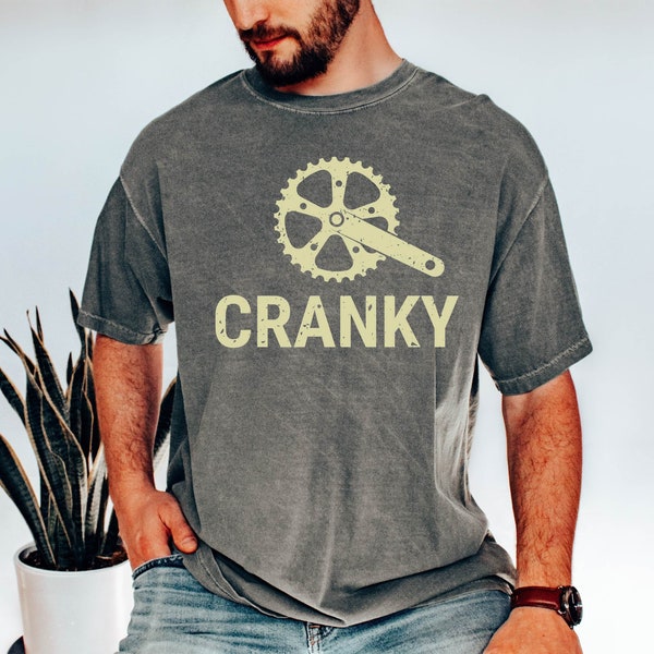 Cranky Shirt, Funny Bike Shirt, Bicycle Clothing, Biking Shirt, Bike Lover Gift, Bike T-shirt, Cyclist Gift, Cranky T-shirt, Bicycle Lovers