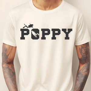 Comfort Colors Scuba Diving Poppy Shirt, Scuba Diver Dad Tshirt, Father&#39;s Day Gift, Scuba Diving Shirt, Scuba Diver Uncle Gift, Diving Shirt
