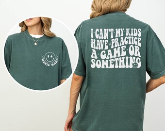 Funny Sports Mom Shirt: Game Season Bella Canvas Tee