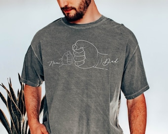 Custom Dad Shirt, Dad Shirt With Kids Names, Father's Day Gift, New Dad Shirt, New Dad Gift, Personalized Dad Shirt, Custom Kids Names Shirt