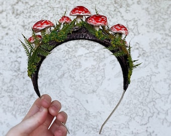 Fairy Circle Mushroom Headband | Fantasy Crown | Cosplay Crown