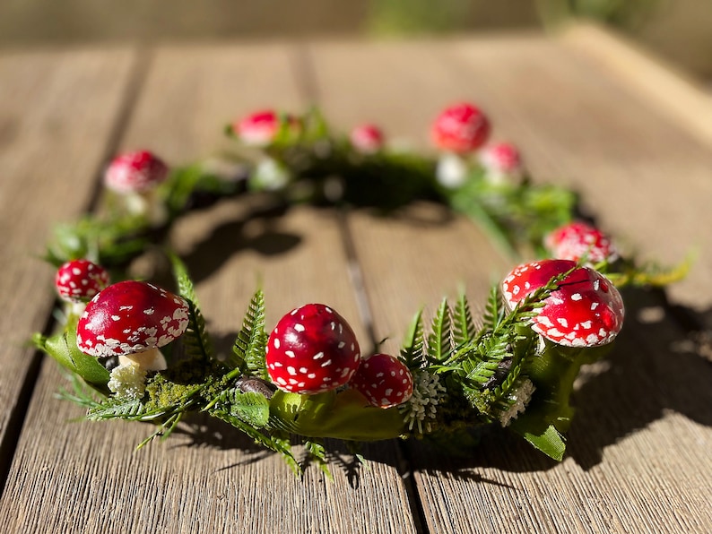 Fairy Circle Mushroom Crown Fantasy Crown Cosplay Crown image 2