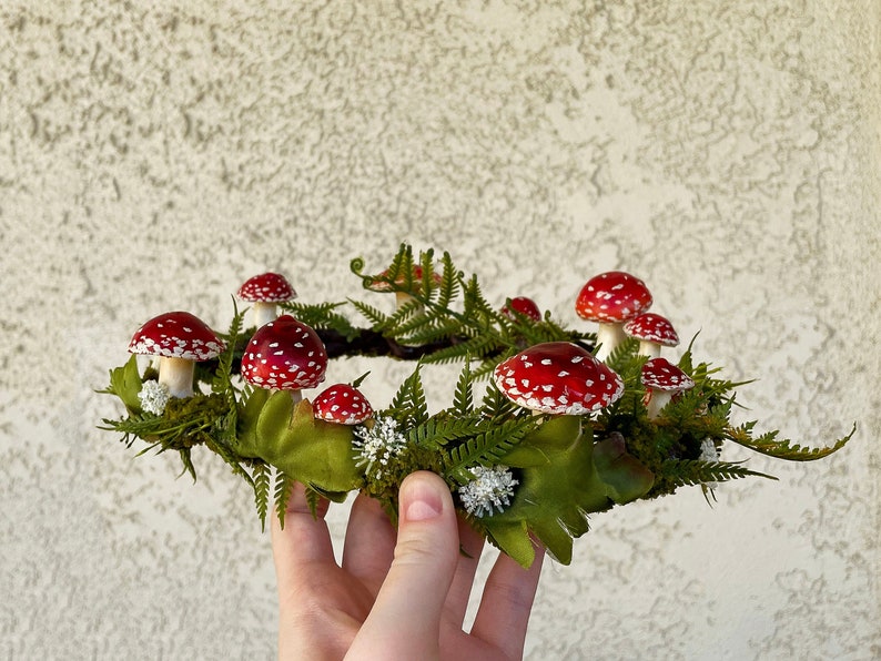 Fairy Circle Mushroom Crown Fantasy Crown Cosplay Crown image 1