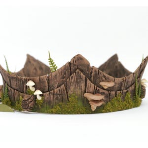 Deluxe Mossy Bark Crown | Fantasy Crown | Cosplay Crown
