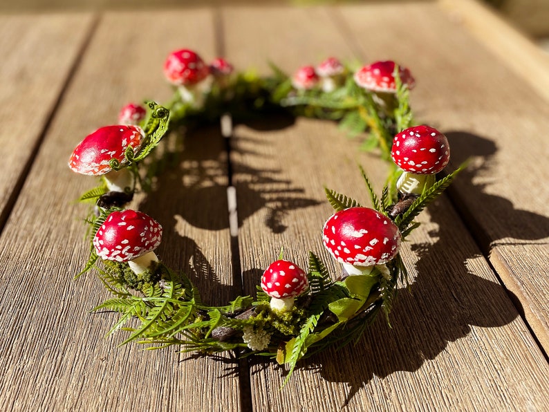 Fairy Circle Mushroom Crown Fantasy Crown Cosplay Crown image 3