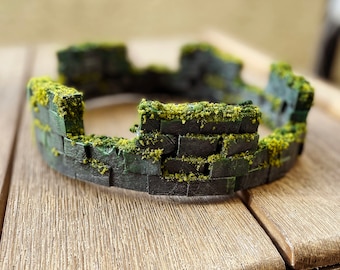 Mossy Stone Crown | Fantasy Crown | Cosplay Crown