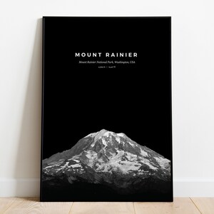 Mountain Print - Mount Rainier, Mount Rainier National Park, Washington, USA- (Outdoors / Travel / Adventure / Art / Poster / Decor)