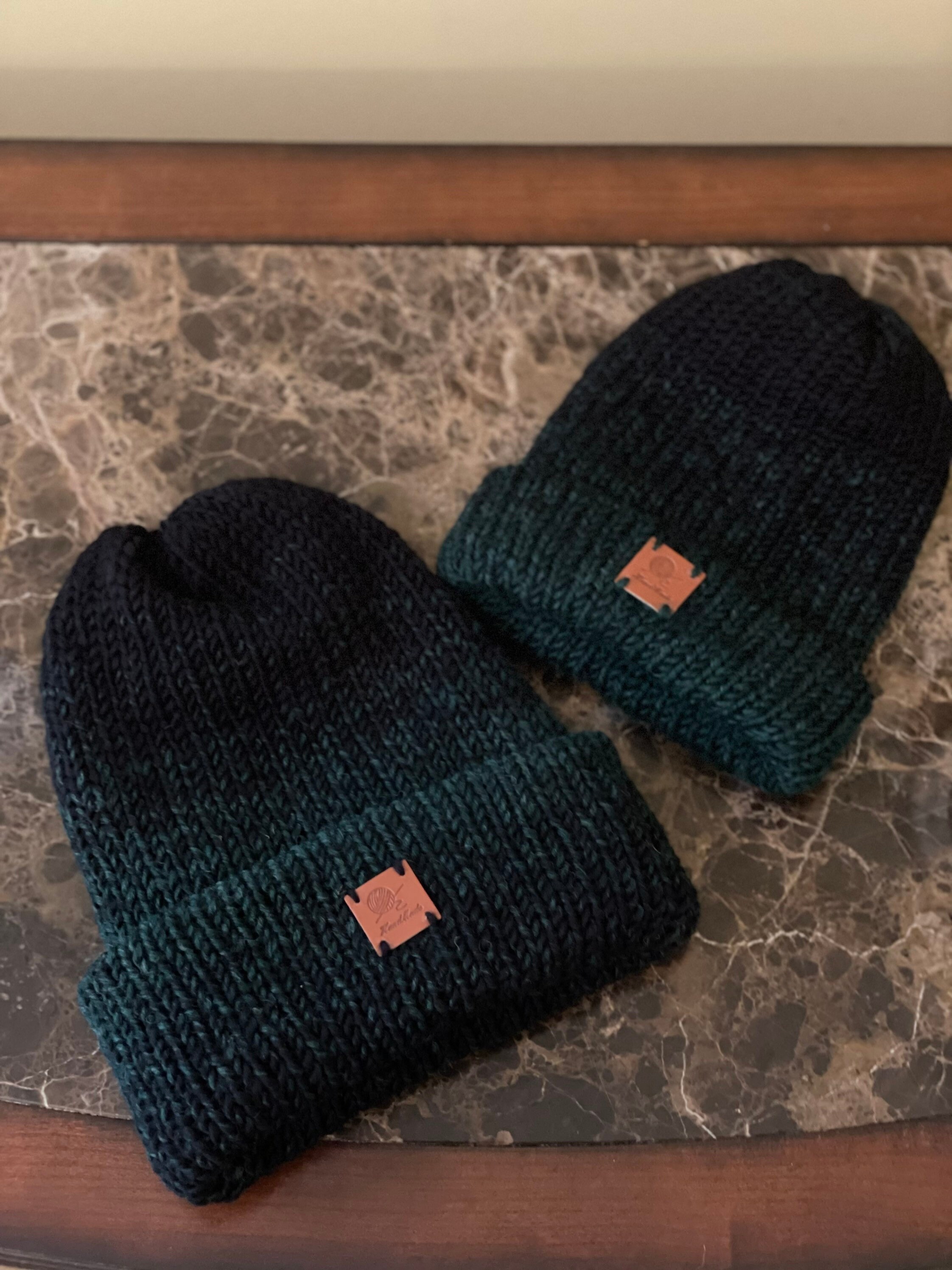 Mountain Men Daddy and Me Beanie Set | Etsy