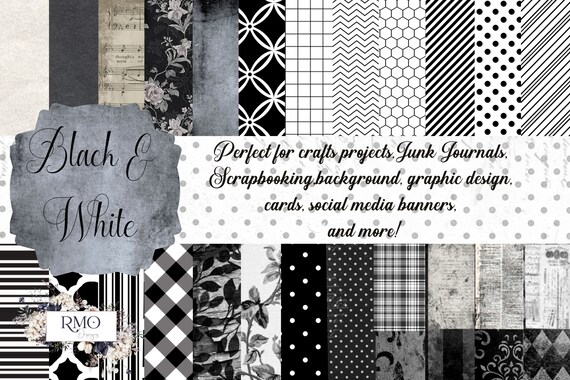 Printable Papers Digital Paper Scrapbookingcollagejunk | Etsy
