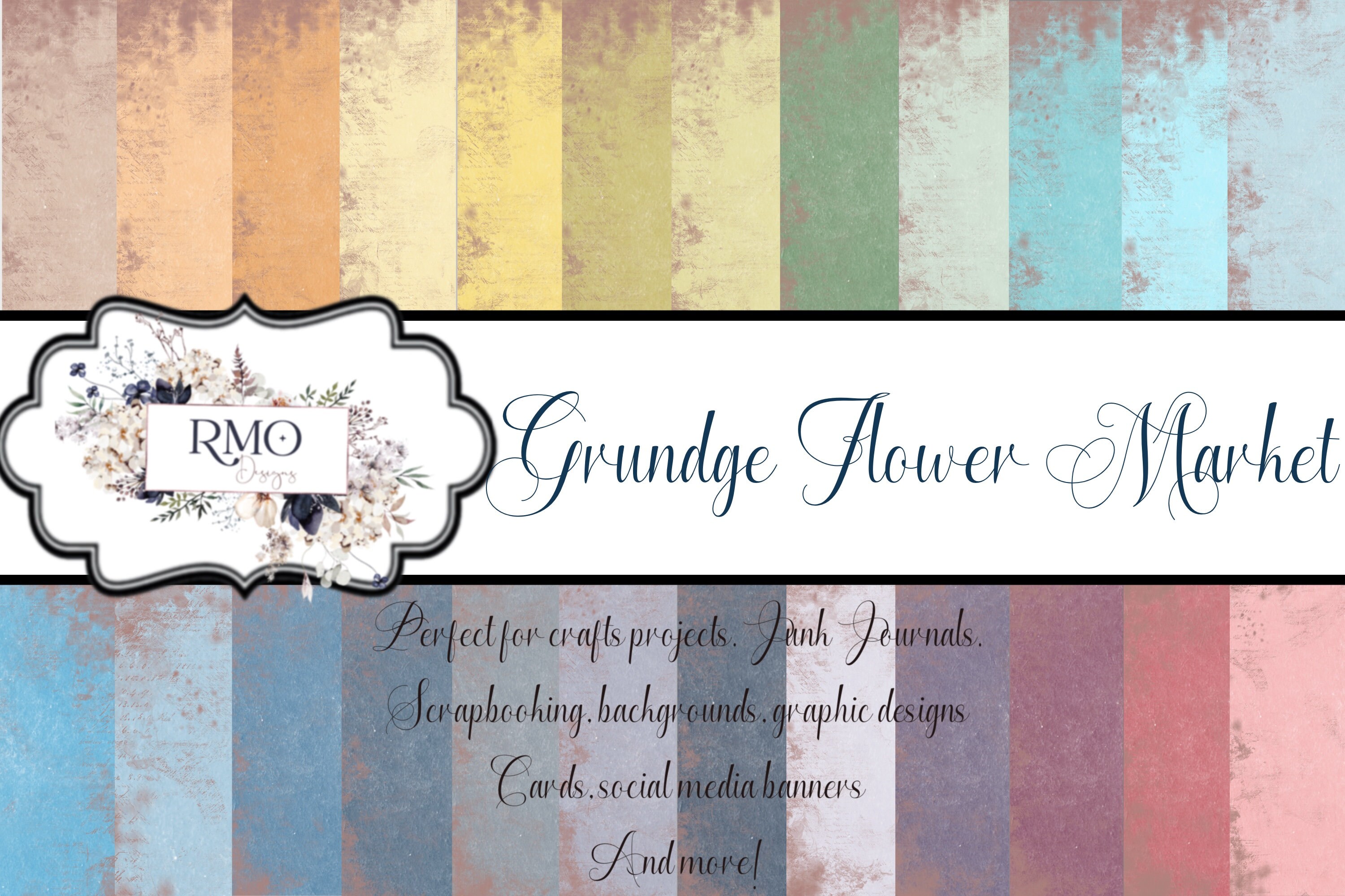 Grudge Flower Market Printable Papers, Junk Journal, Scrapbooking - Etsy