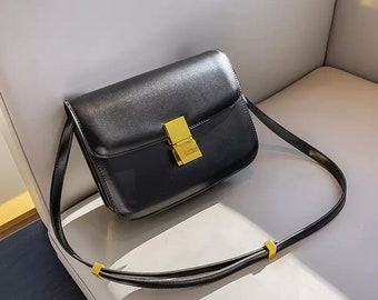 celine medium classic bolsa in box calf women stores
