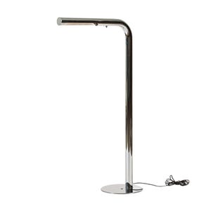 Vintage Mid Century Silver Tubular Steel Floor Lamp by Sonneman