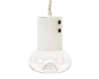 Mid Century Swedish Modern Glass Pendant Lamp by Orrefors