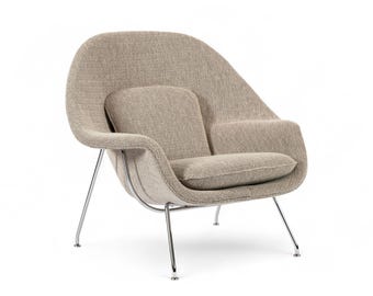 Early Restored Mid Century Tan Womb Lounge Chair by Saarinen for Knoll, Multiples/Custom Available