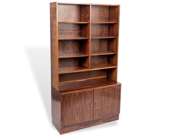 Mid Century Danish Rosewood Bookcase by Carlo Jensen for Hundevad & Co.