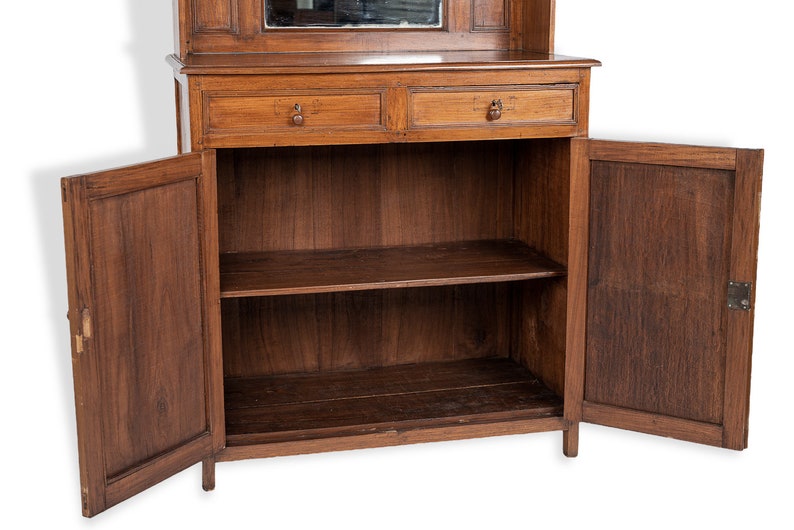 Antique American Wooden Cupboard Storage Cabinet, late 1800s image 7