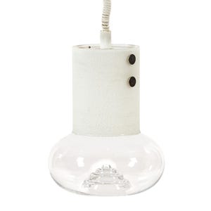 Mid Century Swedish Modern Glass Pendant Lamp by Orrefors