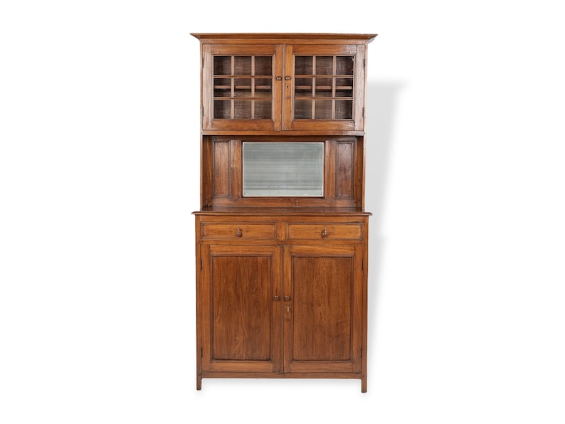 Antique American Wooden Cupboard Storage Cabinet, late 1800s image 1