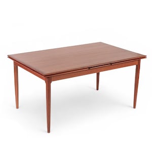 Mid Century Danish Teak Extension Dining Table by Kai Kristiansen (attr.)