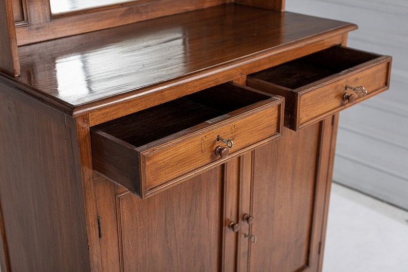 Antique American Wooden Cupboard Storage Cabinet, late 1800s image 6