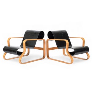 Vintage Paimio #41 Plywood Armchairs by Alvar Aalto for Artek