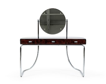 Rare Fritz Hansen S214 Tubular Steel Dressing Table by Mart Stam 1930s