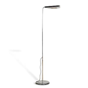 Mid Century Mezzaluna Black Floor Lamp by Bruno Gecchelin, 1970s