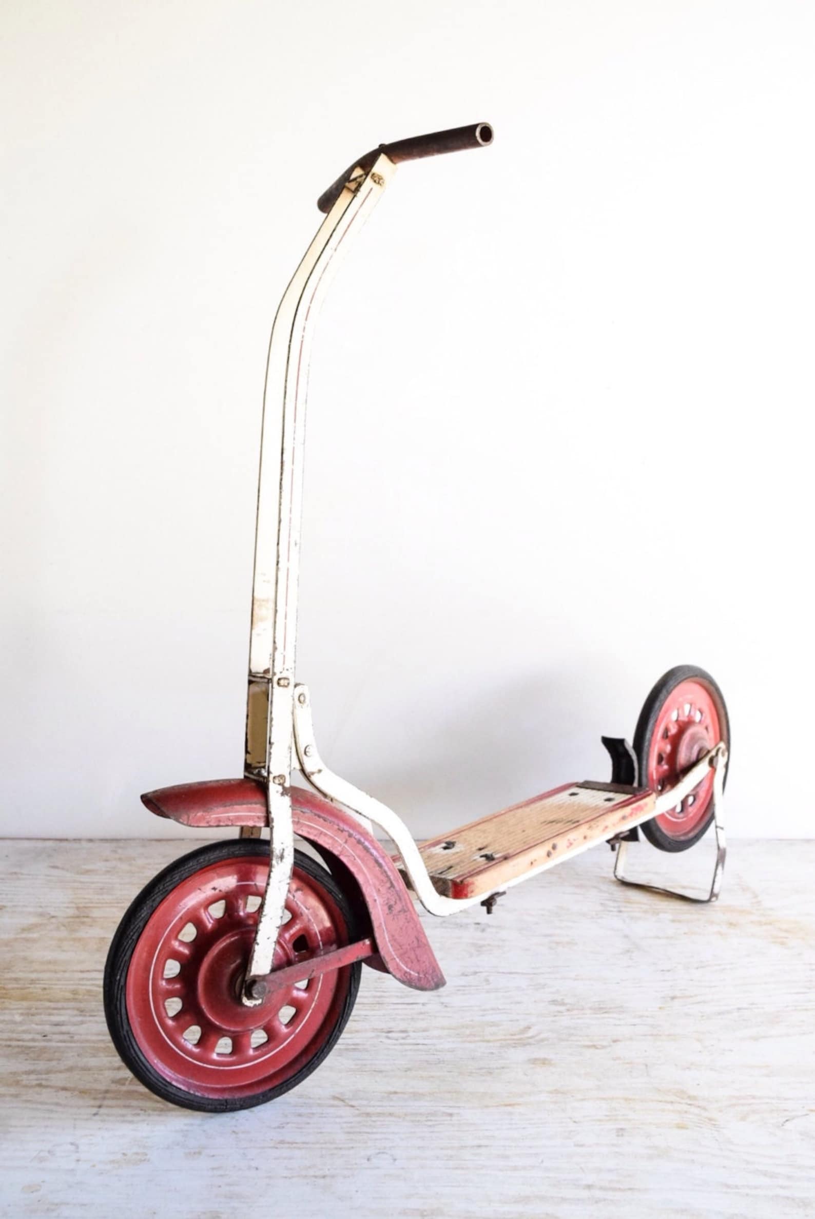 Vintage Antique Child's Rustic Metal and Wood Toy Push Scooter - Etsy
