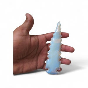 Große 6 ''Opal Kristall Pfeilspitze - Tribal Inspiriert Handgefertigter Stein