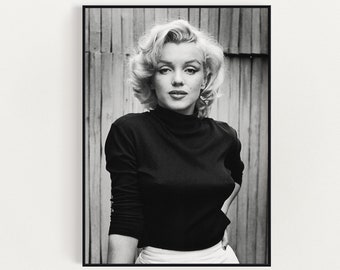 Marilyn Monroe Download, Marilyn Monroe Printable Poster, Fashion Photo, Elegant Decor, Chic Wall, Easy Print.