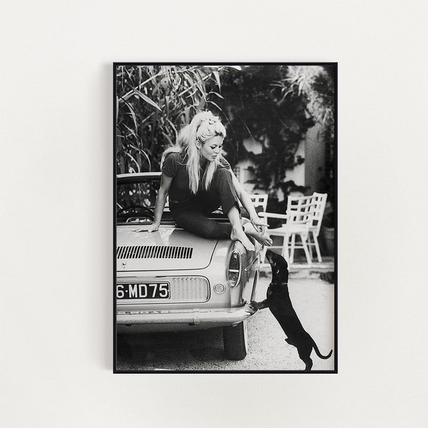 Brigitte Bardot Download, Brigitte Bardot Printable Poster, Fashion Photo, Elegant Decor, Chic Wall, Easy Print.