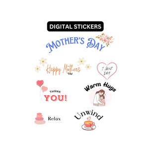 Mother&#39;s Day Digital Stickers!