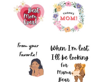 Mother's Day Digital Stickers - png