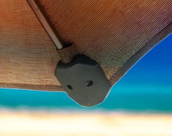 Set of 3 repair patio umbrella clips. screws not included shader repair kit for diy repair and tear prevention.