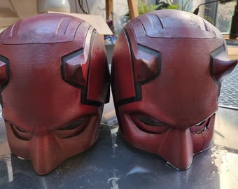 Free shipping! daredevil helmet/ mask, cowl/  devil of hells kitchen cosplay or display piece, netflix design adult size, wearable piece 24&quot;