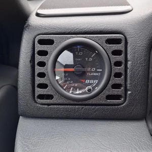 Volvo 940 boost gauge panel replacement holder for boost gauge replaces air vent driver side. gauge size 52mm.