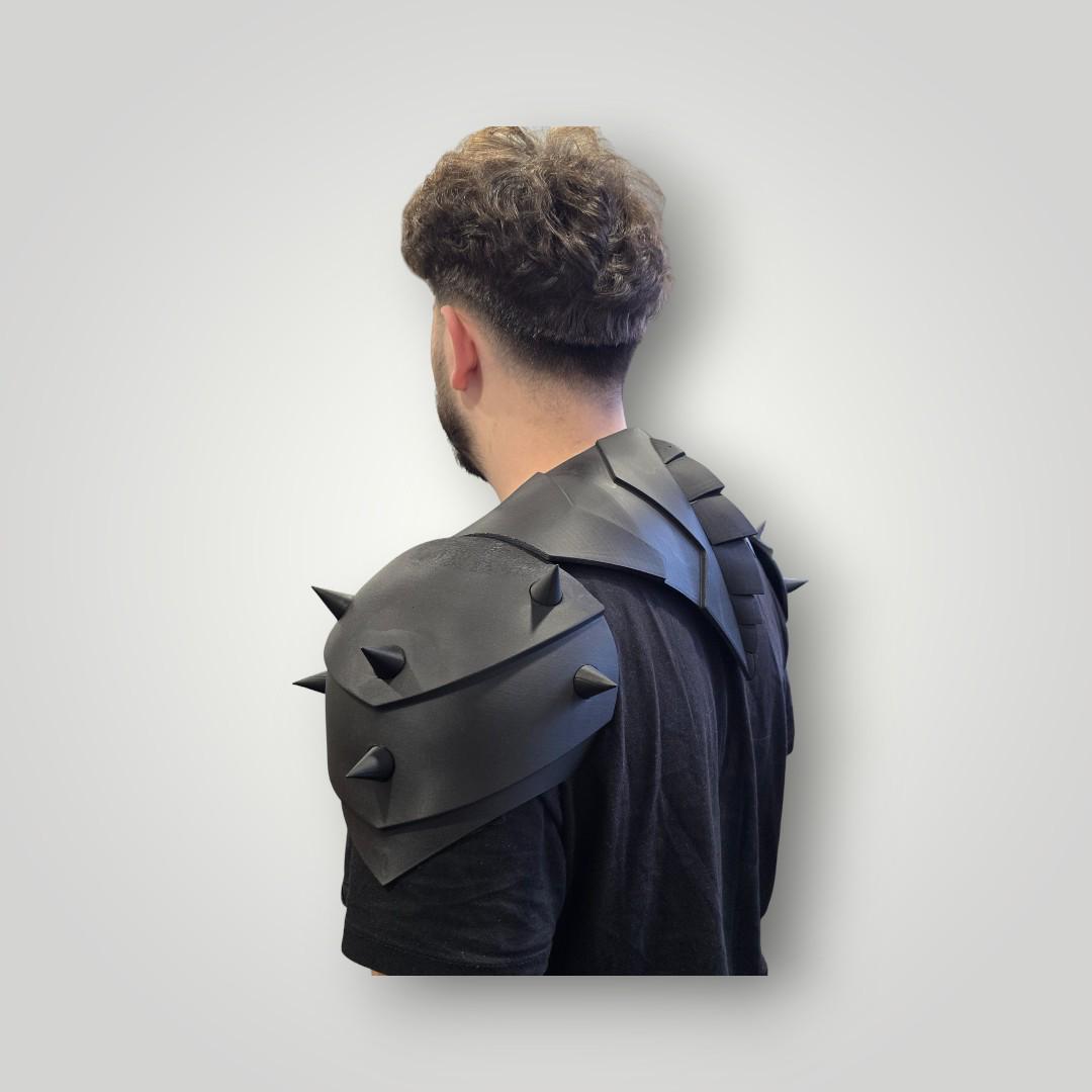 Spiky Back Shoulder Armor With Spikes & Back Plate – the Absolute Bat Cosplay ...
