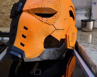 Free shipping! Deathstroke helmet / mask / adult size 24"-25" villain mask / wearable or display piece . Slade wilson/deathstroke costume