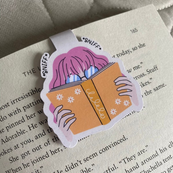 Book Sniffer Magnetic Bookmark, Bookish Accessory, Bookish Girl, Cute Bookmark, Bookish Things, Page Marker, Bookmarks For Women, Book Gift