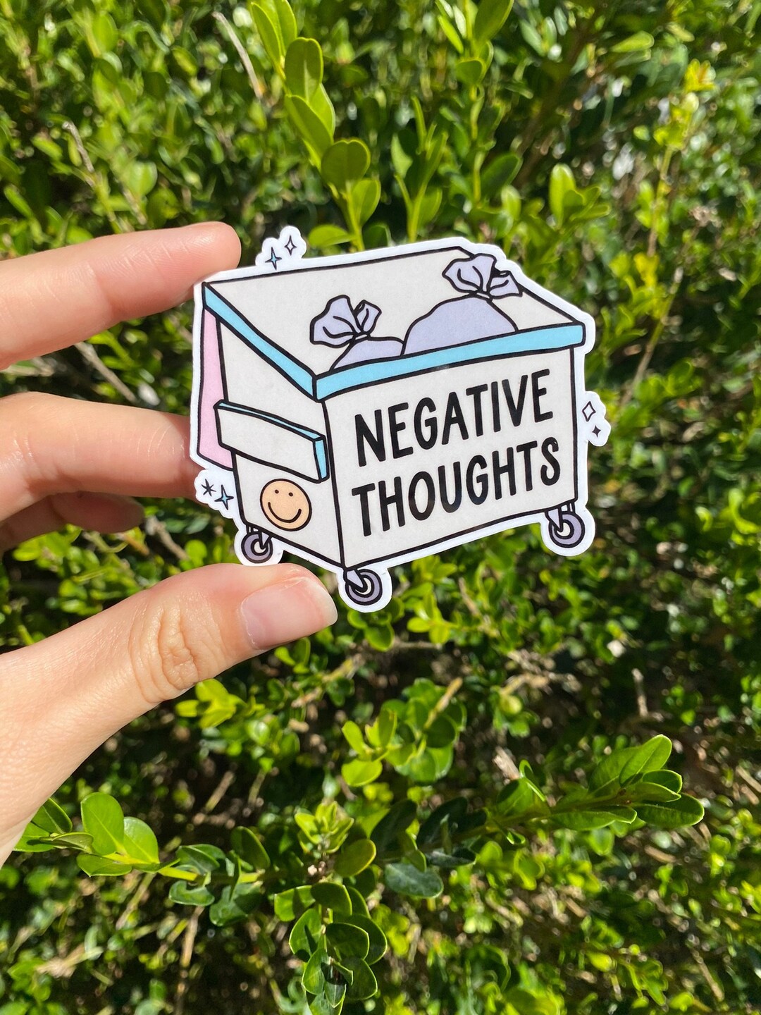 Negative Thoughts Sticker, Mental Health Sticker, Anxiety Sticker, ADHD ...