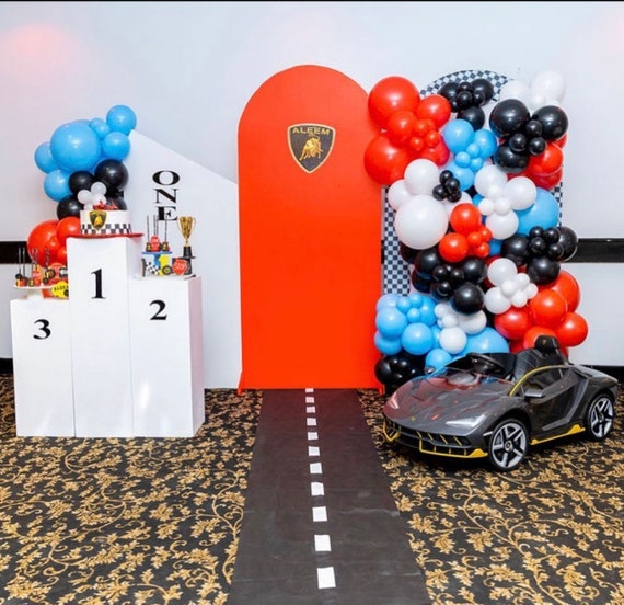 Race car birthday balloons race balloons boy birthday decor balloon arch diy globos para cumplea os fiesta party balloons guirnalda