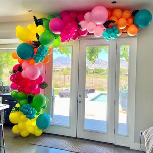 48-Piece Hawaiian Luau Party Balloons - Tropical Summer Theme Decor For Beach & Tiki Parties